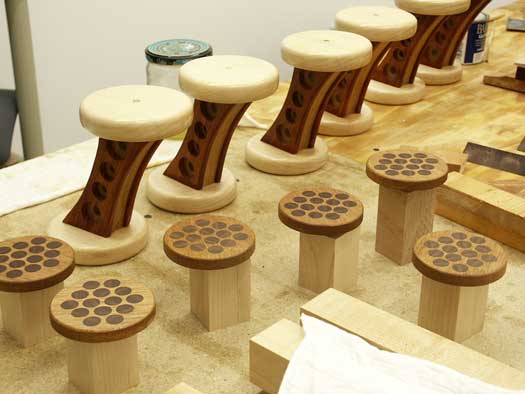 The final form of the risers.
