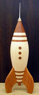 Basic wooden rocket, c. 2007 by Johnna Y. Klukas