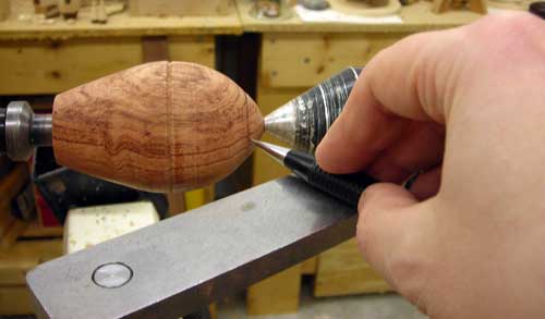 Marking the placement of the rivets.
