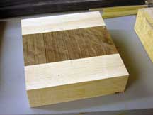 Glued up box blank.