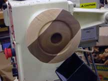 The turned bottom surface.