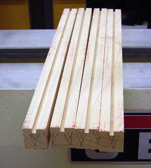 grooved maple staves